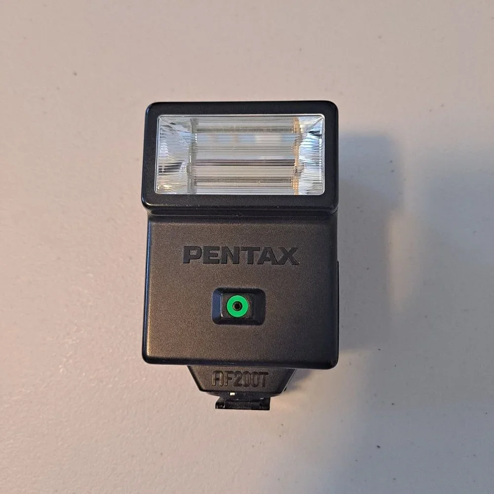 Camera Len Flash Pentax AF200T Vivitar Zoom Thyristor 285 GE Light Meter Vintage